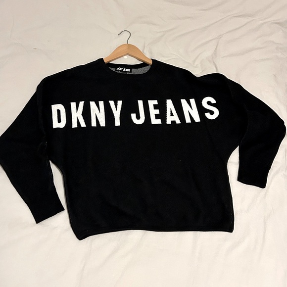 DKNY Jeans black sweater - Picture 1 of 4